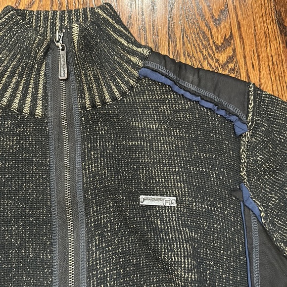 ProJekRaw cotton blend zip sweater jacket - Picture 2 of 8